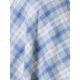 thumbnail image 5 of Falda corta de línea A con cintura elástica y diseño clásico de cuadros vintage para mujer para usar en otoño e invierno Azul Beige XL, 5 of 6
