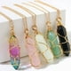 thumbnail image 2 of Handcrafted Hexagon Pendant Necklace - Natural Stone Crystal - Lucky Charm, 2 of 4