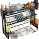 thumbnail image 1 of Escurridor de Trastes Acero Inoxidable sobre Fregadero, Grande Escurridor De Platos Ajustable De 2 Niveles, Escurreplatos sobre Fregadero 60-103cm, Estante para Platos Expandible para Cocina, 1 of 8