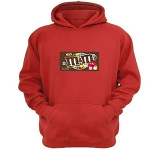 Genérico - Polerón Canguro M&M Rojo Talla M Unisex