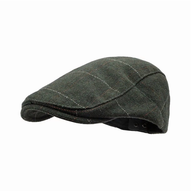 Boina Elegante Sombrero Modelo Trancosocbf, Boina Protectora Verde Oscuro Talla Estándar