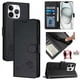 thumbnail image 1 of Funda tipo cartera FOXDOCK para iPhone 12 Pro MAX con soporte, ranuras, RFID, diseño de gato, 1 of 5