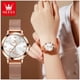 thumbnail image 2 of Reloj de Mujer Diseño Elegante Pulsera Metálica de Malla Rosa Dorado para uso diario, 2 of 3