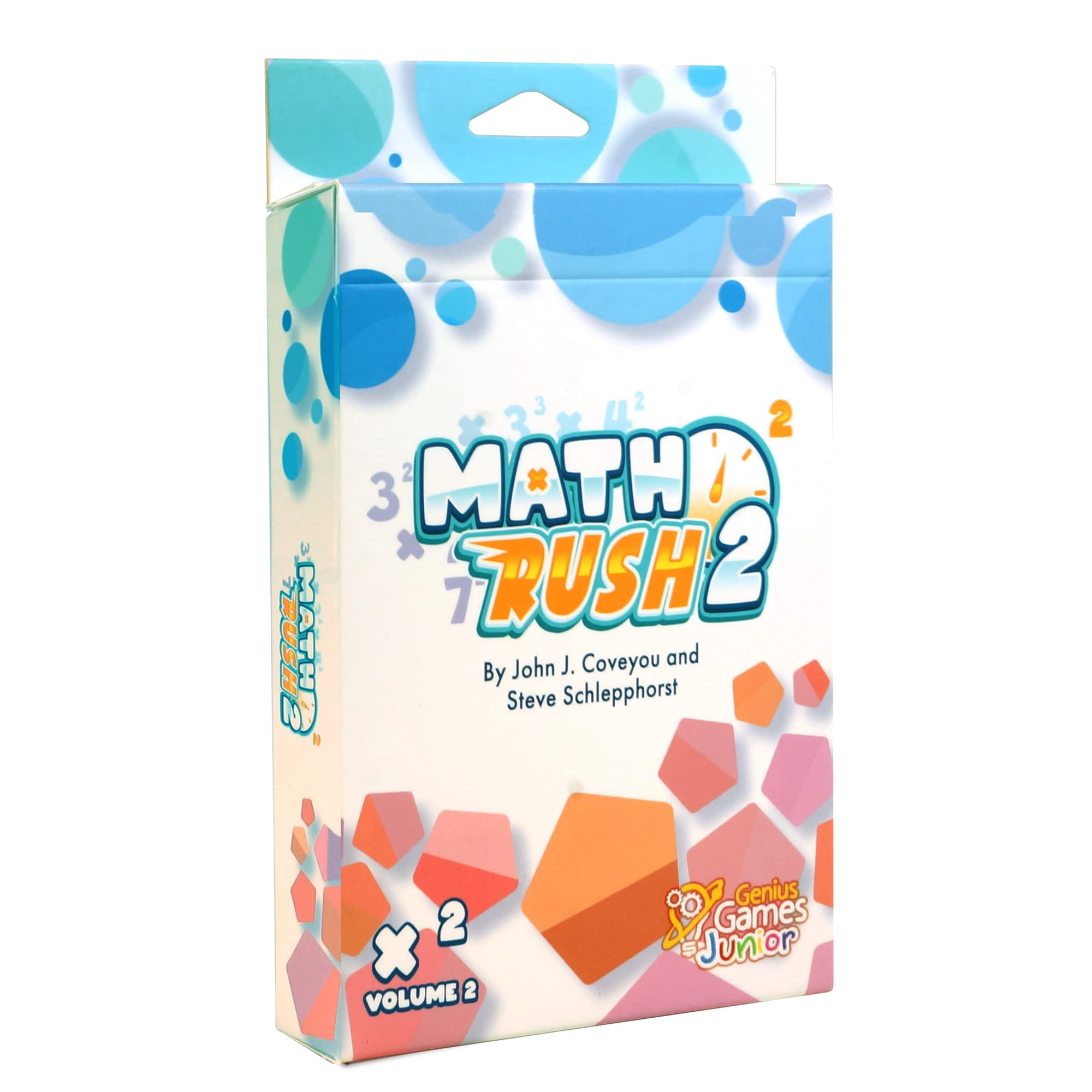 Juego De Cartas Genius Games Math Rush 2: Multiplicación Y Exponentes