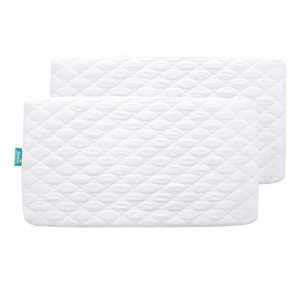 Paquete de 2 sábanas protectoras de colchón para cuna Biloban, impermeables