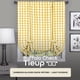 thumbnail image 2 of Cortina de ventana ACHIM Buffalo Check Tieup, 107 x 160 cm, color amarillo a cuadros, 2 of 6