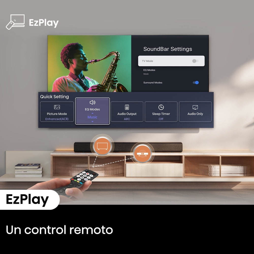 Hisense Soundbar HS1000 Negro, foto 10