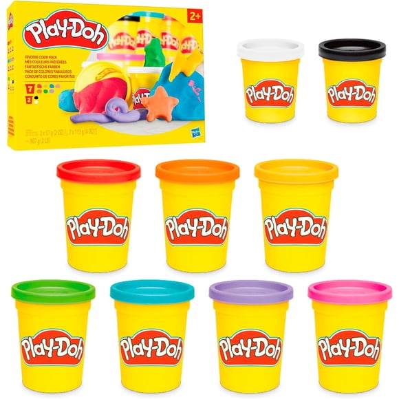 Play-Doh 9 Pack Favorite Color Set, Assorted Colors, 2.4 oz
