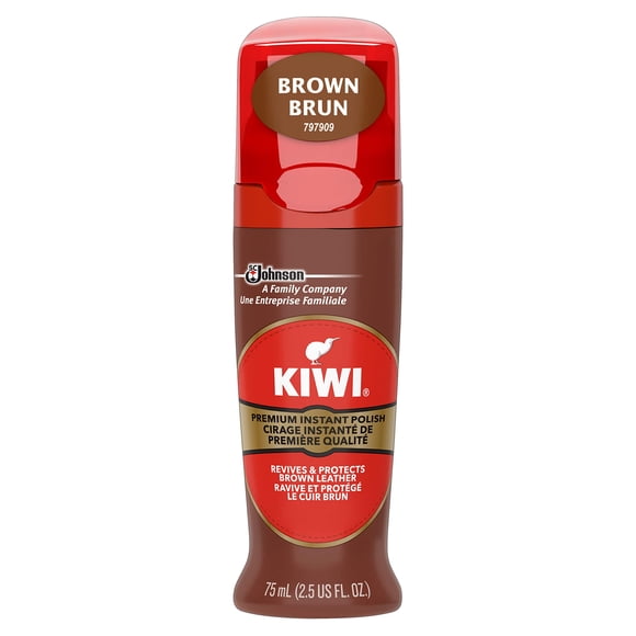 Esmalte para zapatos Kiwi Instant Shine & Protect Brown 75 ml