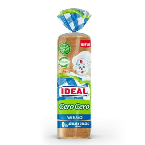 Pan De Molde Blanco Cero % Azúcar Y Grasas, 580 g
