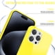 thumbnail image 3 of Funda de silicona Svanove para iPhone 15 Pro de 6.1 pulgadas, color amarillo, 3 of 7