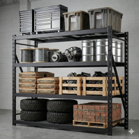 Gutstark - Rack Anaquel Estante Acero Industrial 2.1 Ton 4 Niveles