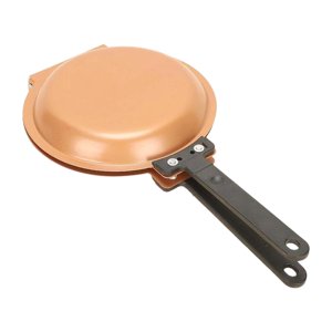 Magideal - Sartén De Doble Cara, Sandwichera Antiadherente, Utensilio Para Hornear, Sartén Para Tortillas Con Conducción Rápida De Calor Para Tostadas, Waffles, Forma Redonda