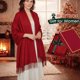 thumbnail image 4 of Chal RUI VTRON Grande 203 cm x 71 cm Rojo - Bufanda de Invierno, 4 of 7