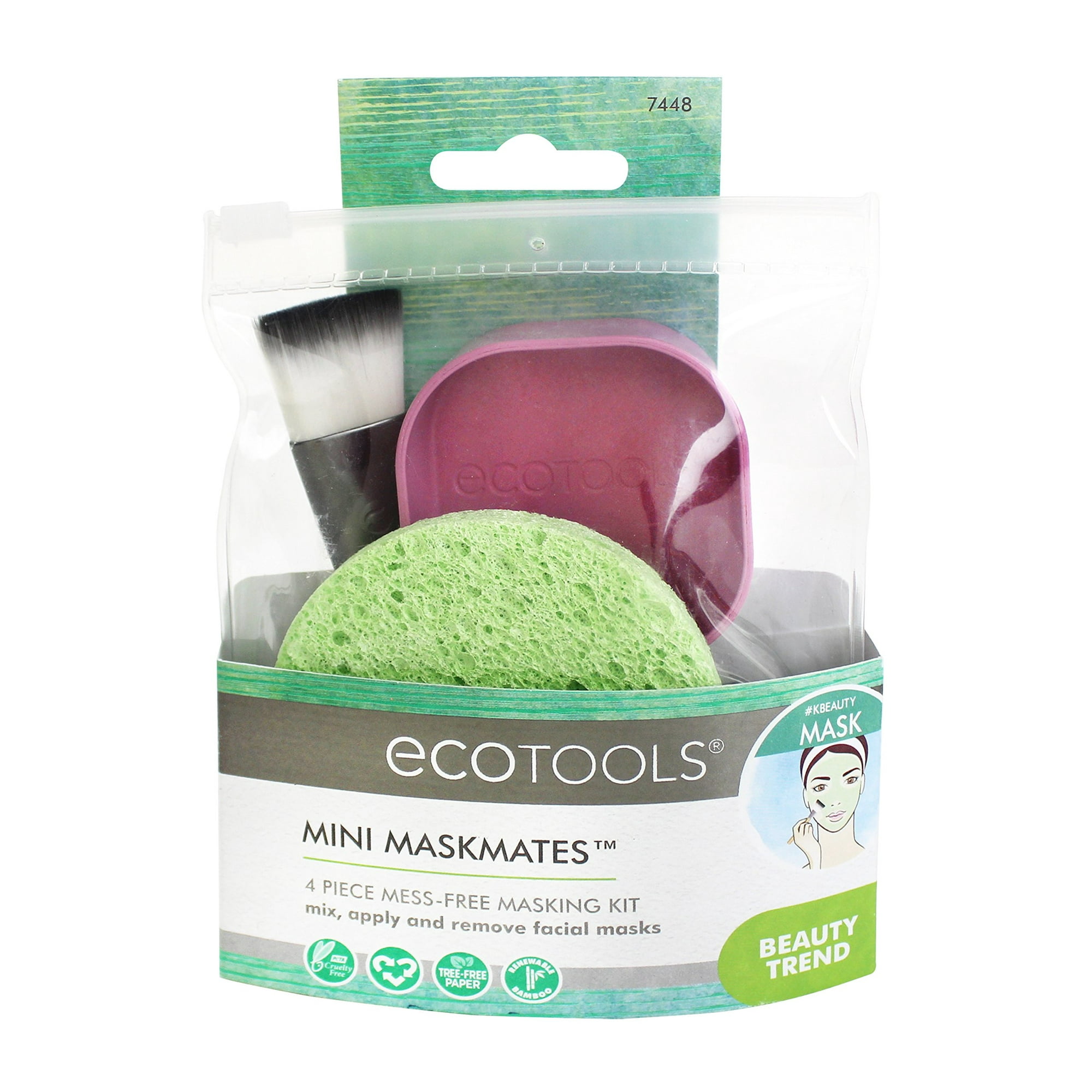 Kit Aplicador De Mascarillas Ecotools Mini Mask Mates, 4 Piezas Ecotools Na