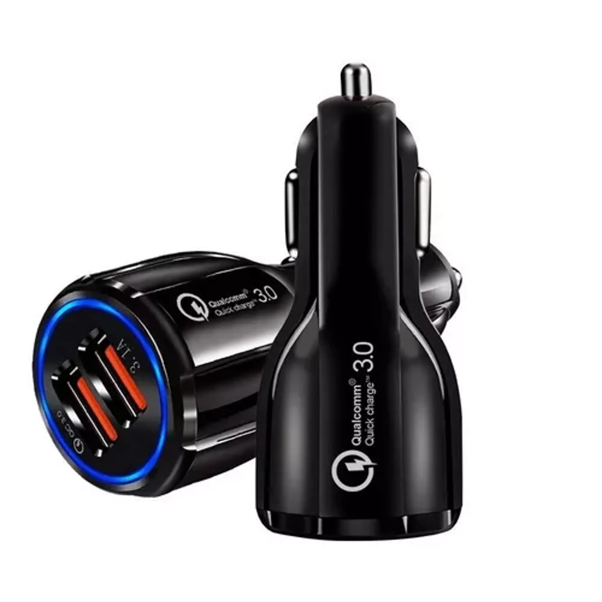 Impormaipu - Cargador De Celular Auto Carga Rapida 3.1 Amp. 2 Doble Usb,