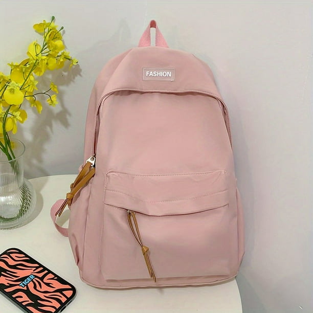 Backpack Simple Large Capacity Backpack Female Junior High School Student High School College Student School Bag Male Eight Colors Optional