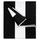 thumbnail image 1 of Toalla De Playa Algodon 150x75 Cm Xl Viaje Grande Rayada Az Negro, 1 of 9