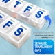 thumbnail image 5 of Organizador De Pastillas Para 7 Días, Dispensación Por Días, Estuche Translúcido, Compartimentos Individuales, Clips Duraderos, Resistente A La Humedad Y A Los Olores, 5 of 6
