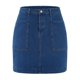 thumbnail image 5 of Falda lápiz de mezclilla de talla grande para mujer de Agnes Orinda, cintura alta, casual de verano, midi con bolsillos, 1X azul, 5 of 7