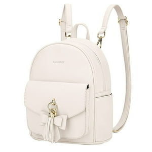Ecosusi - Mini Mochila Con Lazo Blanco