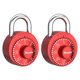 thumbnail image 2 of Candado Master Lock 2 Unidades Rojo de Combinación, 2 of 3
