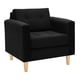 thumbnail image 2 of Sofa Retro 1c Felpa 05 Negro, 2 of 6