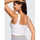 thumbnail image 2 of Sujetador deportivo CRZ YOGA Butterluxe para mujer con cuello cuadrado, blanco, 2 of 5