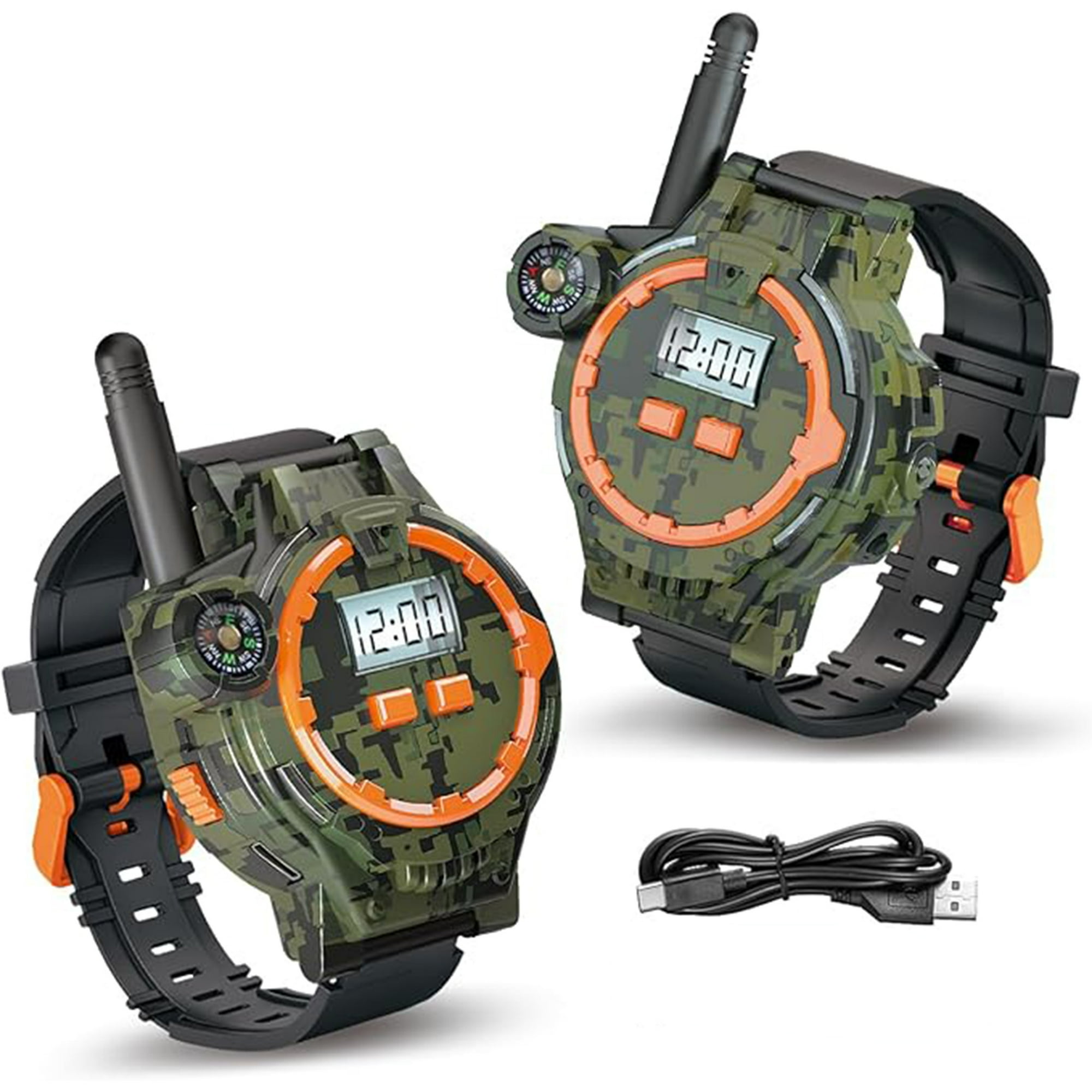 Veatool - Walkie - Talkie Recargable Para Niños, Walkie - Talkie Bidireccional Con Linterna, Walkie - Talkie Remoto Para Niños, Dos Juguetes De Walkie - Talkie Para Niños De 5 A 12 Años