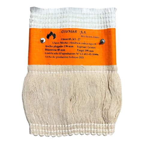 Metalfer - Mecha Para Estufa Cozmar Ks27 Blanco Estufa Compacta Hogar