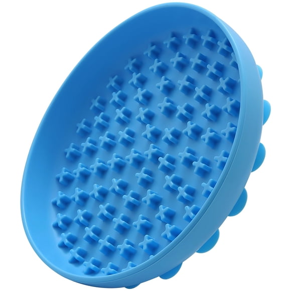 Slow Feeder Doweiss para gatos y perros, goma de silicona, color azul, tamaño grande