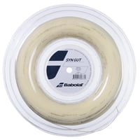 Cuerda De Tenis Babolat Syn Gut, 17 G, 200 M, Carrete, Color Natural