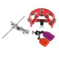 Bothyi - Abrazadera Sostenida Pandereta Campana Plástico Metal Panderetas Tambor Multiabrazaderas B