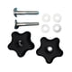 thumbnail image 1 of Kit De 2 Piezas De Perilla De Manija Y Arandela De Perno De Tornillo 107-3844 Repuestos Premium, 1 of 5