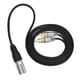 thumbnail image 2 of Cable Conector Divisor de Audio XLR de 3 Pines Macho a 2 RCA Macho, 0.3M, 2 of 3