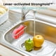 thumbnail image 4 of Soporte de esponja HLOOL para fregadero de cocina plateado, 4 of 5