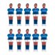 thumbnail image 5 of Juego De 10 Figuras De Futbolín, Minifiguras De Futbolín, Azul Y Blanco, 5 of 5