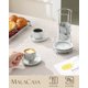 thumbnail image 3 of Tazas de espresso MALACASA 70 ml juego de 4 gris mármol, 3 of 9