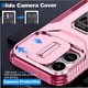 thumbnail image 4 of Funda Armada para iPhone 17 con Tapa Deslizante y Soporte Magnético Giratorio Rosa, 4 of 5