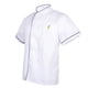 thumbnail image 4 of Uniforme de Chef Unisex de manga corta para hombre Chef Coat L Azul costura, 4 of 5