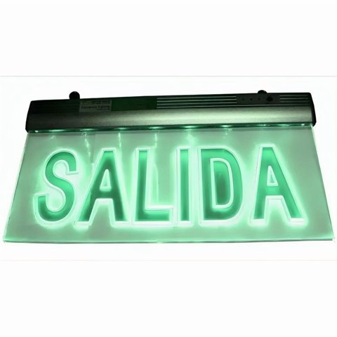 Genérico - Letrero Led Salida De Emergencia Recargable