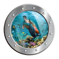 Bothyi - Pegatina De Inodoro Con Impresión De Tortuga Marina Nadando Para Decoración De Baño Y Pared.