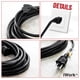 thumbnail image 5 of Cable de extensión iWork 3m 16/3 SJTW Heavy-Duty de 3 puntas negro, 5 of 9