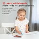 thumbnail image 2 of Pizarra Whiteboard Geeks, paquete de 25 unidades, doble cara, 23 x 30 cm, para niños, 2 of 7