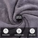 thumbnail image 4 of Juego de toallas de baño MOONQUEEN de microfibra de secado rápido, paquete de 2, color gris, 4 of 7