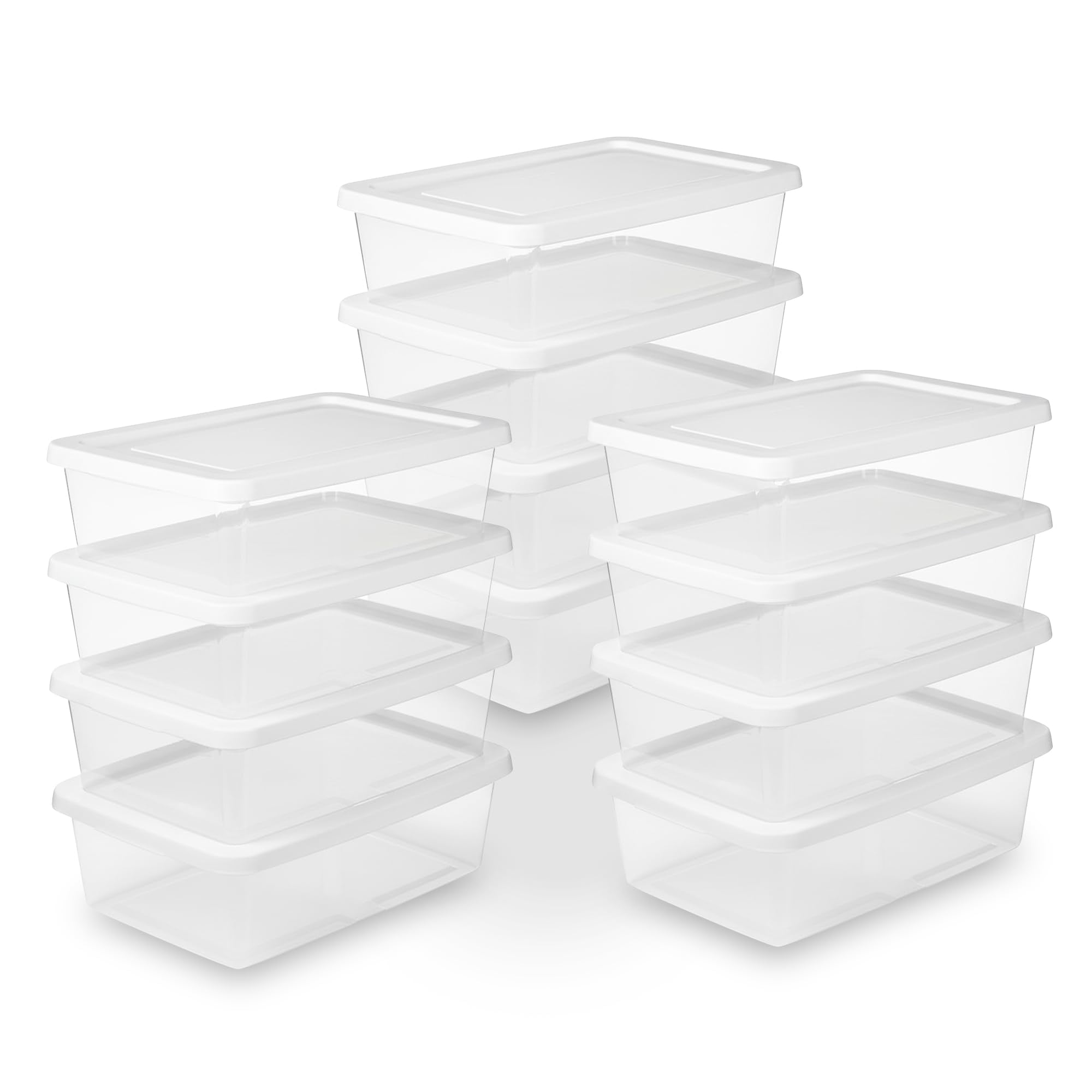 Bolsa Apilable Storage Box Sterilite De 12 Cuartos De Galón, Paquete De 12