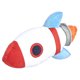 thumbnail image 2 of Almohada Decorativa Amazon Basics Kids Cohete Espacial, 2 of 3