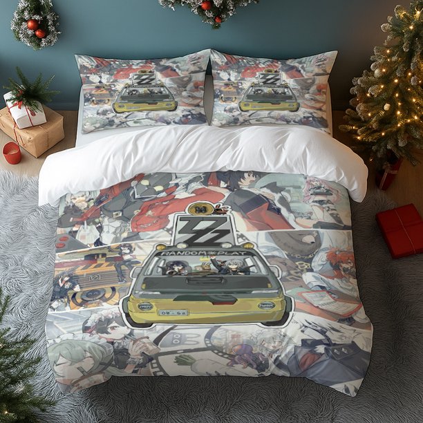 3pcs Zero Area Character Print Bedding Set | 100% Polyester Soft Skin-friendly