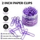 thumbnail image 4 of Clips FUDAO FAMILY Jumbo de 5 cm, color morado, 100 unidades con contenedor, 4 of 6