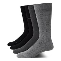 Calcetines De Vestir Calvin Klein, Mezcla De Algodón Suave, Paquete De 4 Unidades, Para Hombre